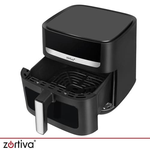 Luftfritös 8L 1800W LED-touch 8 program non-stick svart/silver