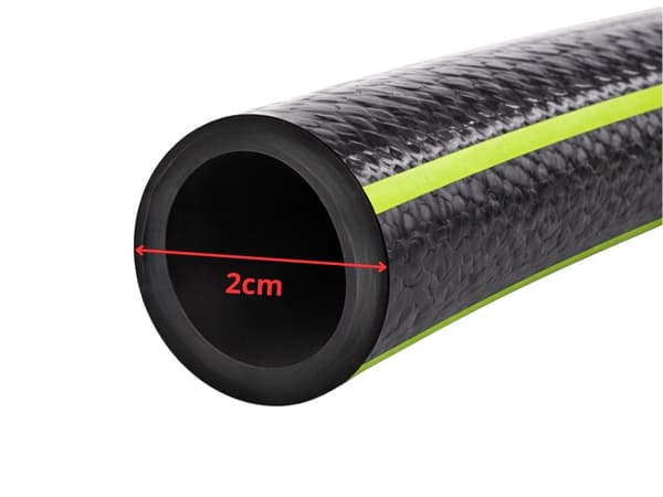 Trädgårdsslang 1/2 tum 30 m 3-lagers PVC/gummi UV-resistent