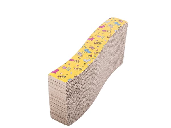 Raapimisalusta aaltomuotoinen kartonki 42,5 cm kissanmintulla