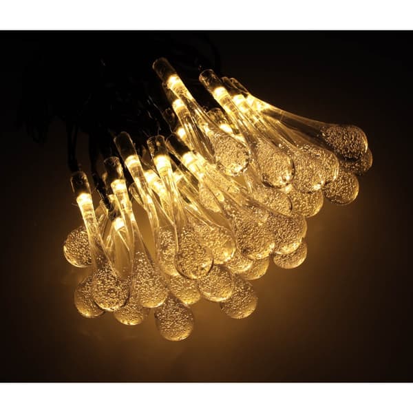 Solcelle lyskæde 6,5 m 30 LED varm hvid IP65 8 tilstande