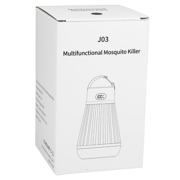 Elektrisk myggedræber UV-lampe 2000mAh USB-C campinglampe J03