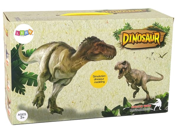 Fjernstyret dinosaur 38 cm med lyd, lys, damp och projektor, brun