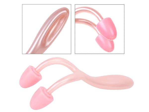 Näsformare med massage, 2 roterande rullar 12,5x5 cm, rosa
