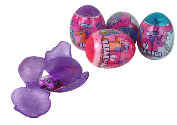Överraskningsägg enhörning 12-pack med kläckbara figurer, 9 cm
