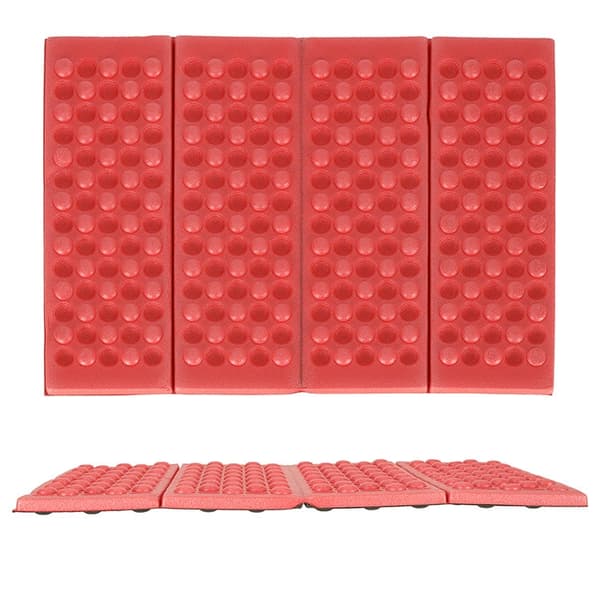 Sammenklappelig siddepude i skum rød 29,5x39,5 cm isolerende