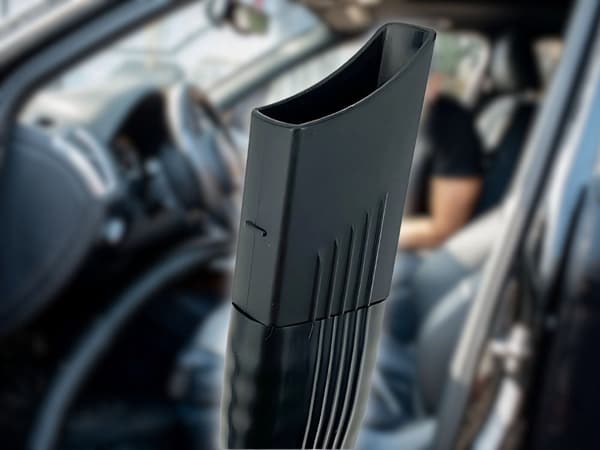 Fleksibelt fugemundstykke til støvsuger 63 cm, Ø3,5 cm, sort