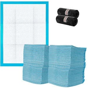 Hygienunderlag för hund/valp 33x45 cm 100 st + bajspåsar 30 st