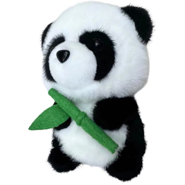 Pehmopanda bambulla 18 cm, pehmeä pehmolelu musta/valkoinen