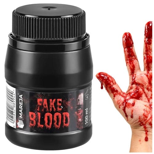 Kunstigt blod flydende rød 100 ml flaske til Halloween makeup cosplay