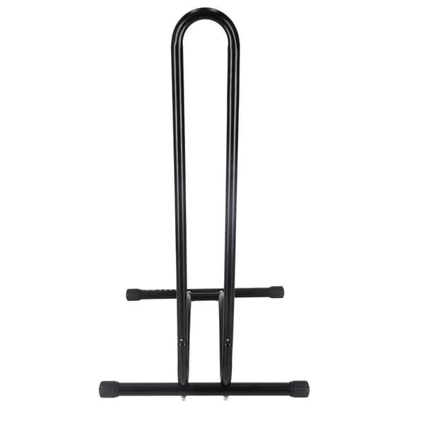Fritstående cykelstativ i stål 16-27,5" hjul op til 6,5 cm dæk sort