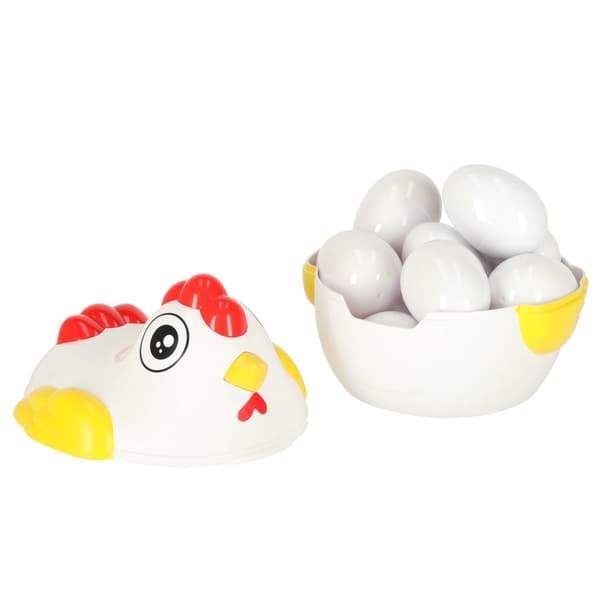 Montessori formpussel ägg 12-pack i hönbehållare, 18 mån+