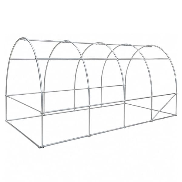 Växthustunnel polytunnel 30 m² 10x3x2 m UV12 PE 140 g/m²