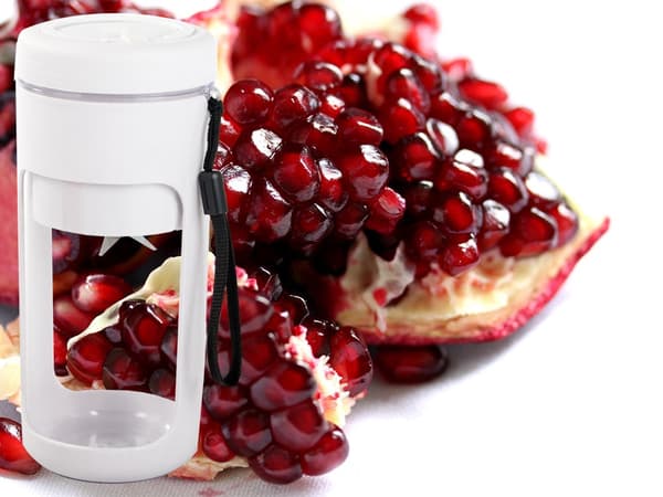 Bærbar USB-blender 450 ml genopladelig 2000 mAh hvid