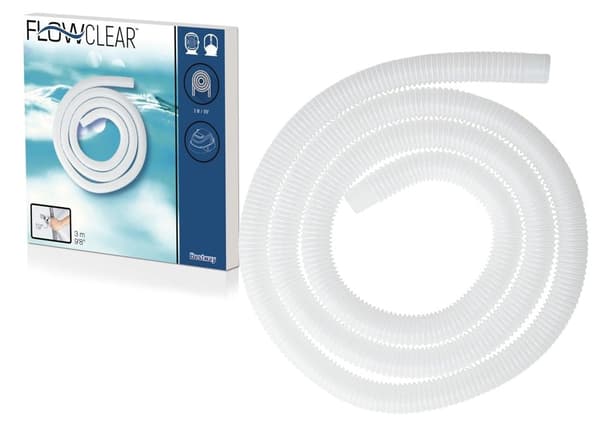 Poolslang 32 mm 300 cm för filterpump, sandfilter, värmepump