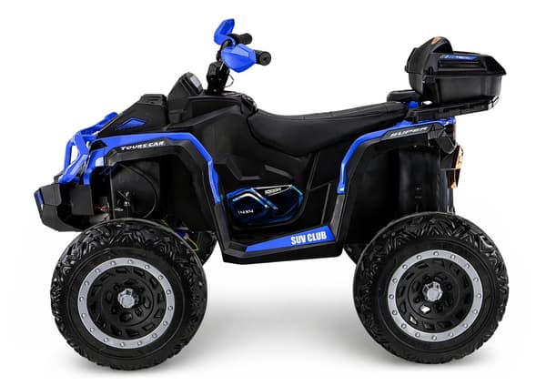 Batteridriven fyrhjuling för barn blå 45W motor