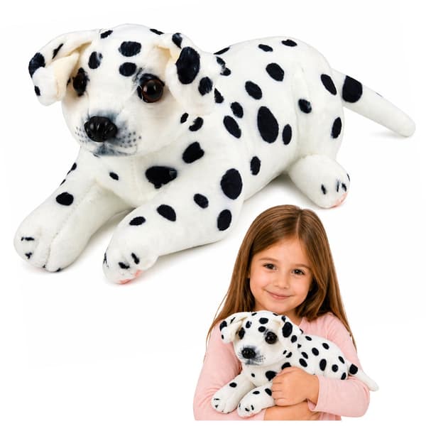 Pehmolelu dalmatiankoira 25 cm, realistinen