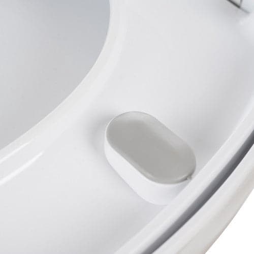 Toalettlock mjukstängande universell vit PP 44x37 cm 6-23 cm hålavstånd