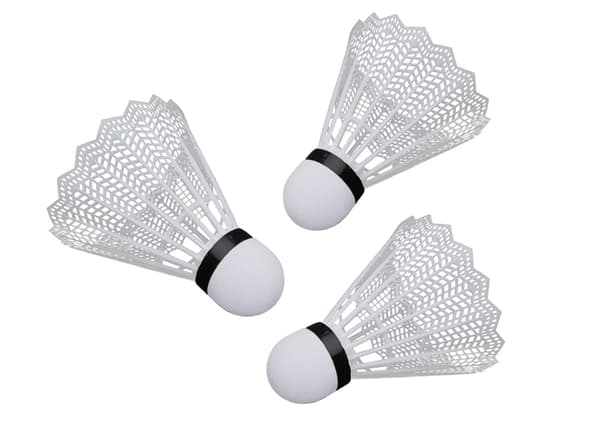 Badmintonbollar shuttlecocks 12-pack standard, hållbara