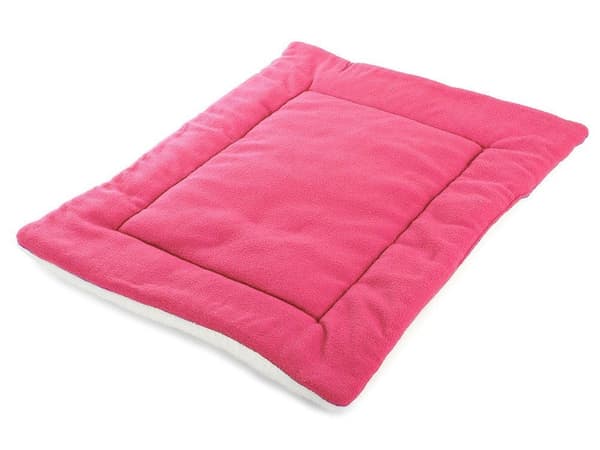 Hundbädd i tyg 70x53x2,5 cm rosa
