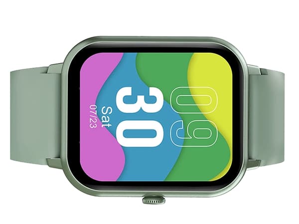 Smartwatch med Bluetooth-opkald grøn silikonerem 5–7 dage