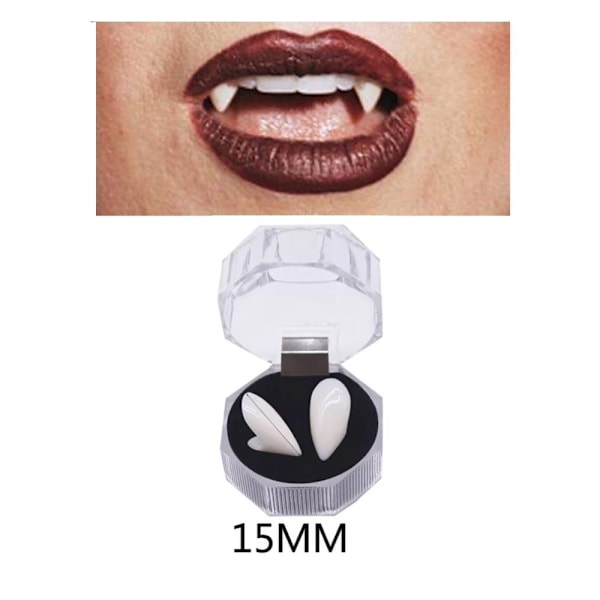 15mm - Vampyrtänder för Halloween och Maskerad – Skapa