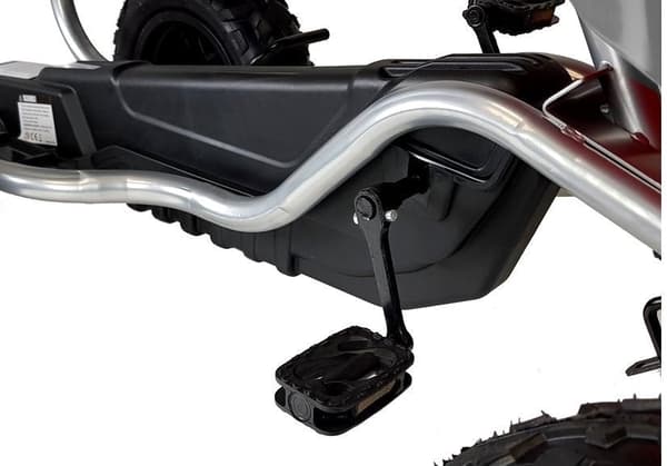 Gokart för barn 6+ år med pumpade svarta däck