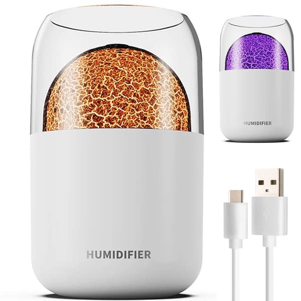Luftfuktare 300 ml med aromaterapi LED-ljus USB 14,5x8,5 cm