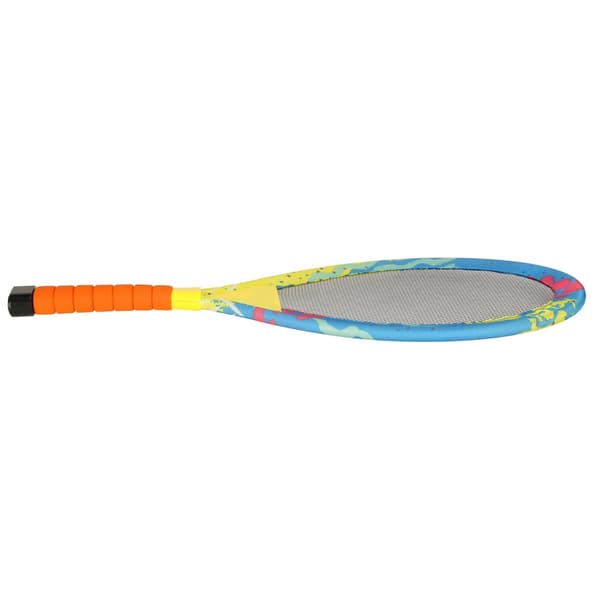 LED-belyste badmintonketcher sæt 2-pak med 2 shuttles inkl. batterier