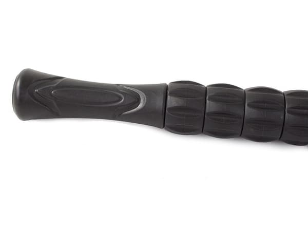 Massagerulle med 9 ruller til ryg/ben plast sort 42 cm