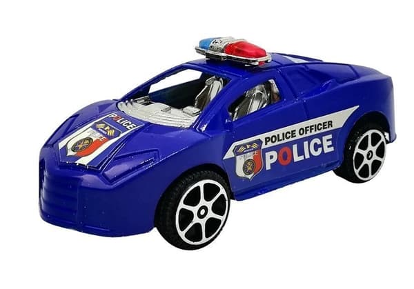 Poliisiautot 6-pack muovia 9,5 cm EN71