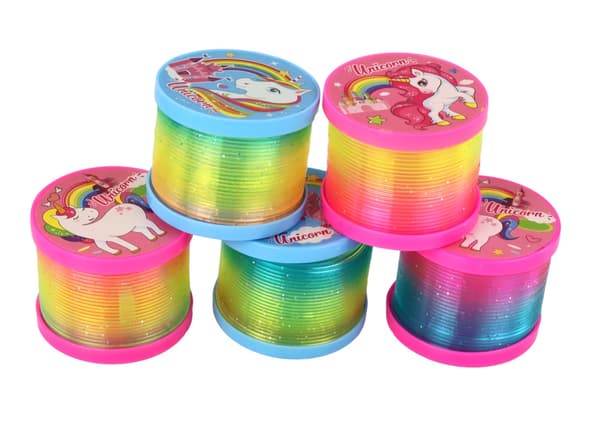 Regnbågsspringa med LED-ljuseffekt unicorn-tema, från 3 år