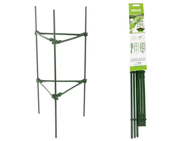 Trekantet plantestøtte i plast 90 cm, grøn 1-pak