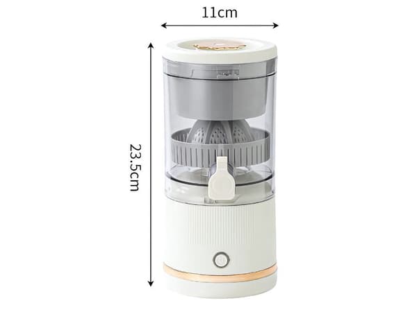 Sladdlös citruspress 500 ml 45 W USB-C vit plast