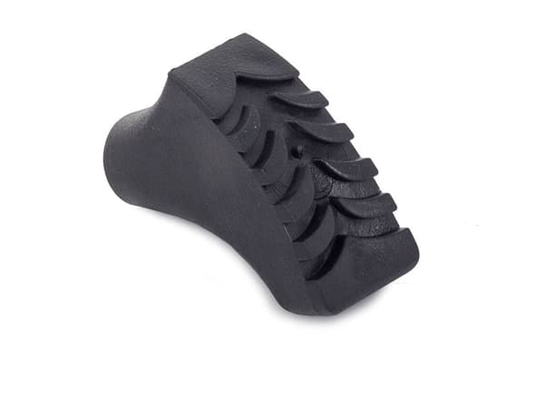 Gummispids til gåstave/vandrestave 11 mm sort 1 stk