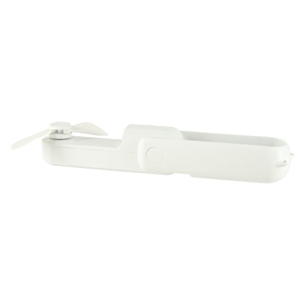Bærbar mini-ventilator foldbar med powerbank 1200 mAh USB-C White