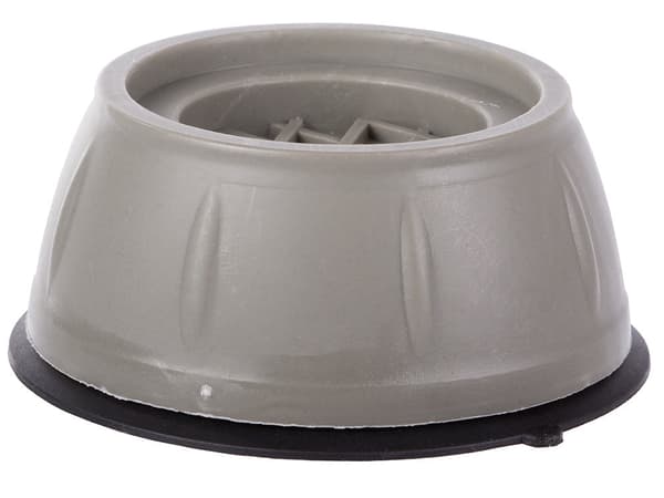 Vaskemaskinefødder vibrationsdæmpere med sugerkop grå 4-pack 4 cm