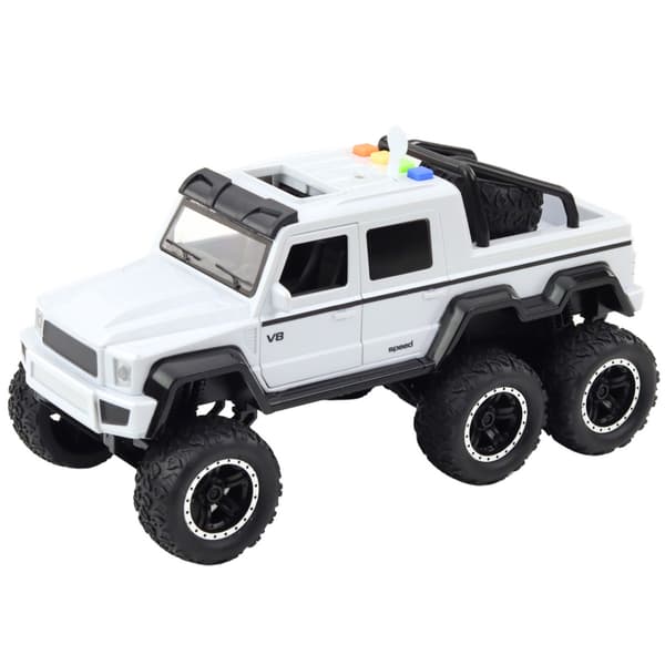 Off-road pickup -leluauto 6x6 äänellä/valolla, kitkaveto 25,5 cm