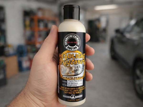 Strålkastarrenoveringskit bil 166 ml med mikrofiberduk och handskar