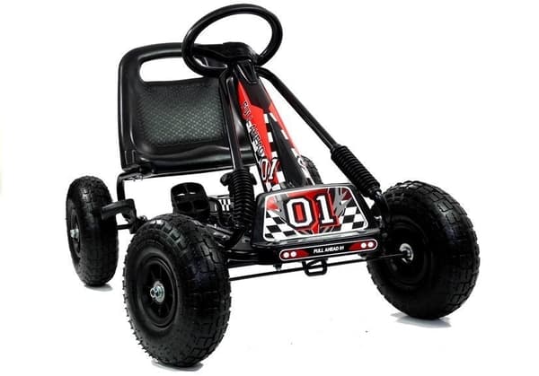 Polkuauto (go-kart) lapsille 4+ vuotta, säädettävä istuin, max 30 kg