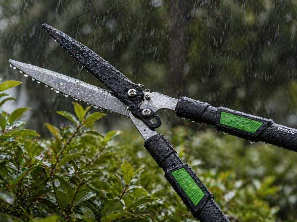 Teleskopisk hækkesaks 26 cm klinge 96 cm sort/grøn