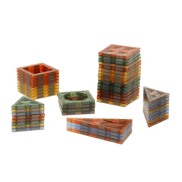 Magnetiska byggblock 90-pack med glow in the dark, 3+ år