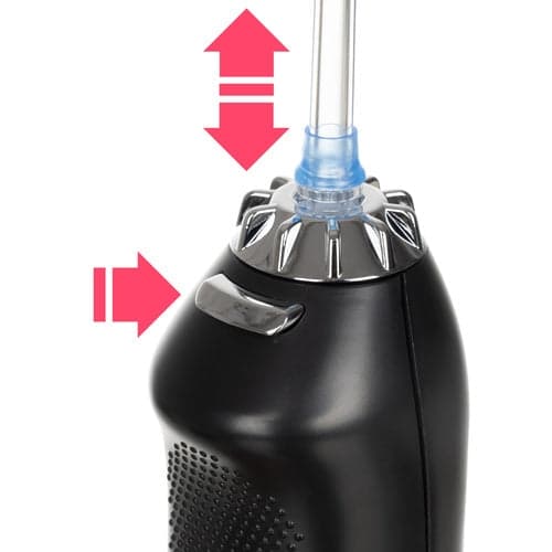 Trådløs tandirrigator 300 ml IPX7 5 tilstande 8 dyser sort