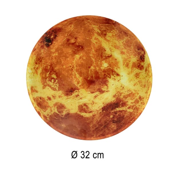 Vægur Mars 32 cm analog med LED-display dato/temperatur netadapter