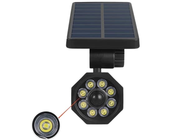 Solcellelampe LED med bevægelses- og skumringssensor 66 cm