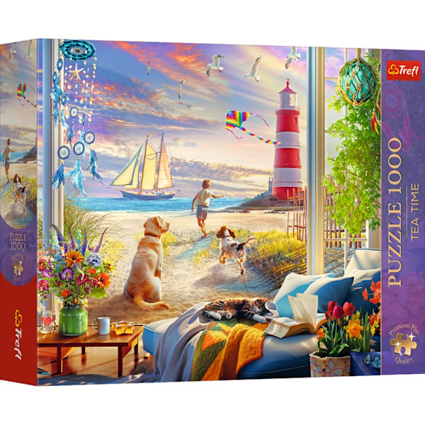 Pussel 1000 bitar Tea Time: Summer Breeze med affisch