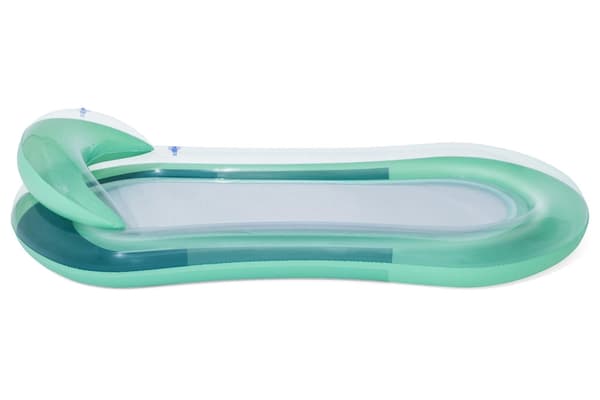 Oppustelig flydemadras med netbund 160x84 cm PVC