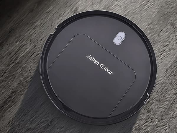 Robotdammsugare med moppfunktion 25 cm svart 90 min batteridrift