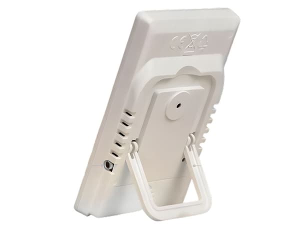 Digital termometer/hygrometer med ekstern probe -50 til 90°C gul/hvid