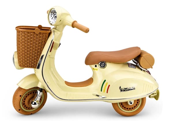 Batteriscooter Vespa XW-03 beige, kompakt elscooter til bykørsel