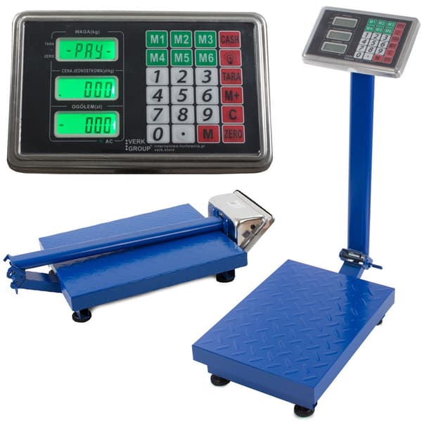 Elektronisk plattformsvåg 100 kg 20 g LCD 30x40 cm rostfritt